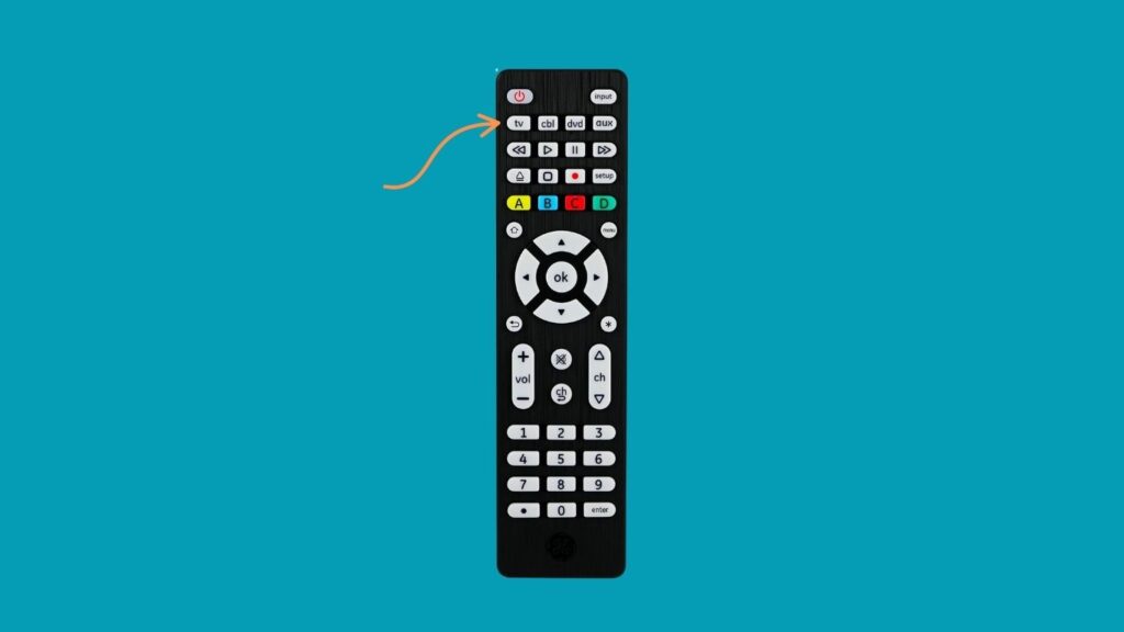 Press the TV button on the universal remote