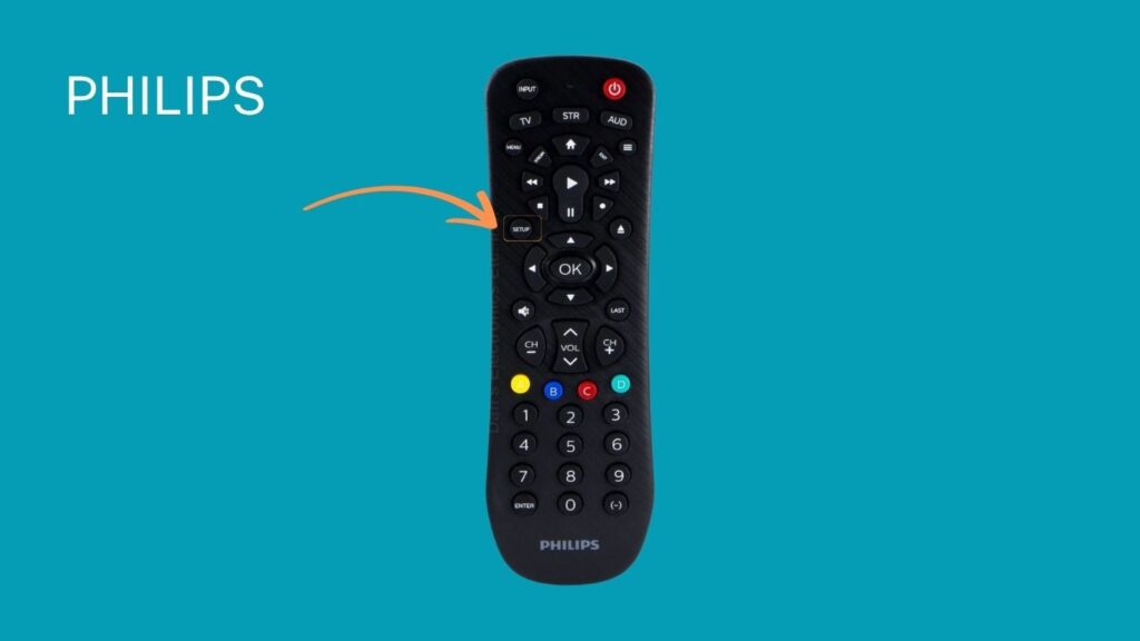 press and hold the SETUP button