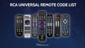 rca universal remote code list